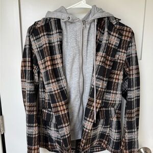 LiverPool Boyfriend Blazer with Removable Hood